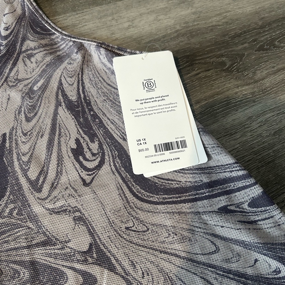 Athleta Gray Swirl Tank Top - Picture 4 of 7
